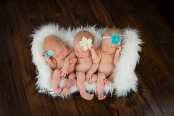 silver orchid photography, newborn photography, rhoa triplets