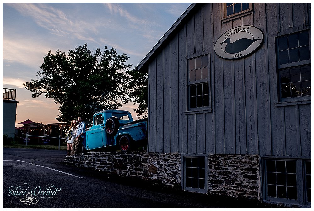 Little Blue Truck, vintage rental, vintage, rental, mainland inn, harleysville, PA, silver orchid photography