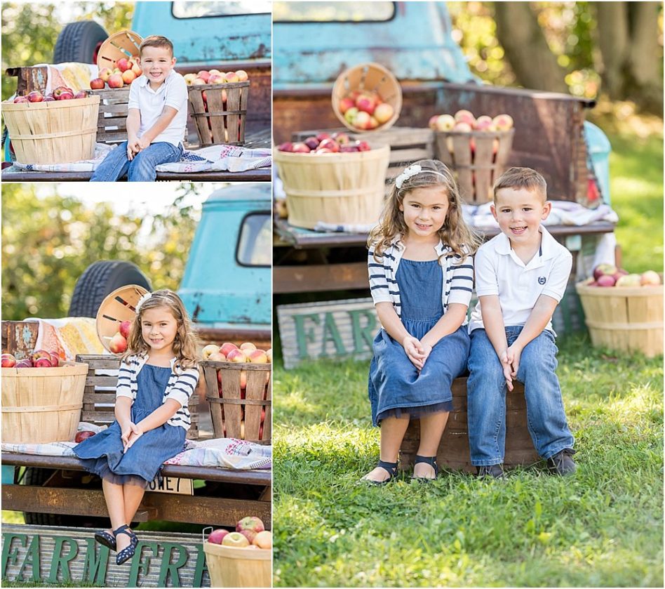 Silver Orchid Photography, Family Photography, Family Sessions, Fall Sessions, Family Portraits, Perkiomenville, PA, Apple Harvest, Little Blue Truck, Outdoor, Frecon Farms