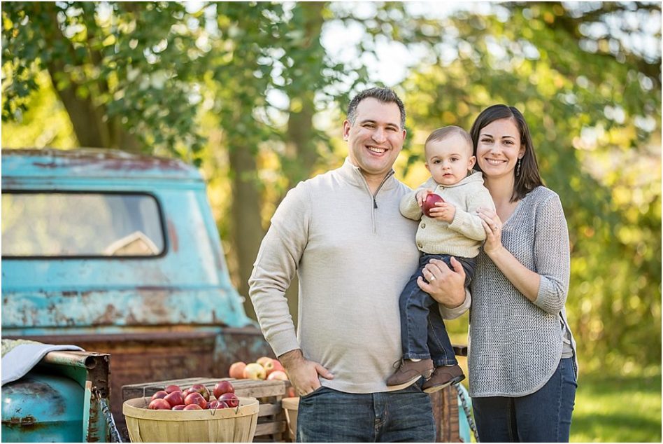 Silver Orchid Photography, Family Photography, Family Sessions, Fall Sessions, Family Portraits, Perkiomenville, PA, Apple Harvest, Little Blue Truck, Outdoor, Frecon Farms