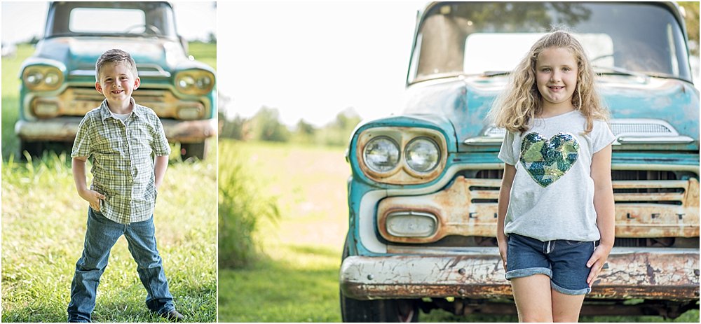 Silver Orchid Photography, Silver Orchid Photography Portraits, Perkiomenville, Montgomery County, PA, Little Blue Truck, Chevy Apache, Vintage Truck, Watermelons, Mini Sessions, Summer Sessions, Outdoor Sessions, Simple, Vintage, Nature, Farm