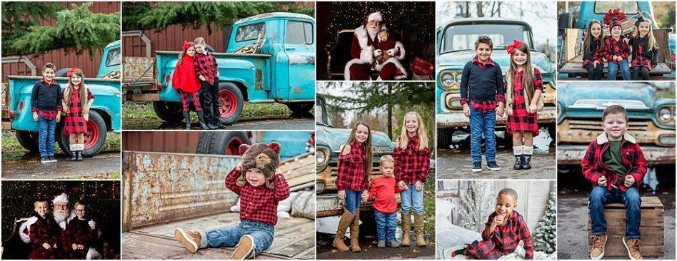 Silver Orchid Photography, Silver Orchid Photography Portraits, Cool Yule, Cool Yule Days, Cool Yule 2018, Skippack Village, Skippack, PA, Montgomery County, Santa, Christmas, Holiday, Winter Fashion, Buffalo Plaid, PJs, Pajamas, Outerwear, Classic Looks, Siblings, Little Blue Truck