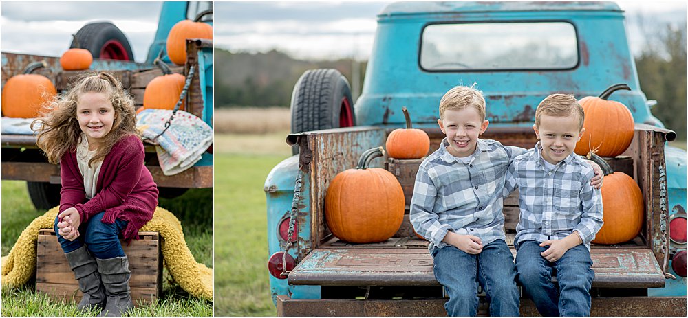 Silver Orchid Photography, Silver Orchid Photography Portraits, Montgomery County, PA Photographer, Fall Sessions, Pumpkin Farm, Pumpkin Session, Autumn Sessions, Little Blue Truck