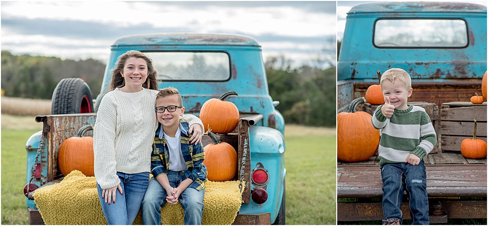 Silver Orchid Photography, Silver Orchid Photography Portraits, Montgomery County, PA Photographer, Fall Sessions, Pumpkin Farm, Pumpkin Session, Autumn Sessions, Little Blue Truck