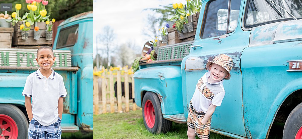 Silver Orchid Photography, Silver Orchid Photography Portraits, A Garden Party, Spring Portraits, Mommy and Me, Farm Fresh Truck, Little Blue Truck, Family Portraits, Skippack PA, PA